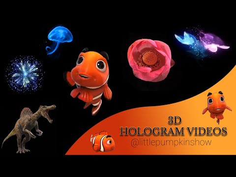 3D Hologram Video On Black Screen Arjun Creation By Little Pumpkin Show 3dhologramprojector627