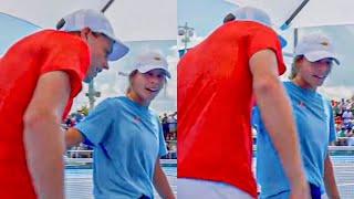 Sinner’s Reaction When Emma Navarro Wanted to Be His Hitting Partner | Cincinnati 2025