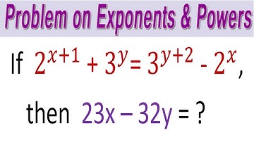 Problem on Exponents & Powers I Step by Step Process I Useful to all Competitive Exams I Ramesh Sir