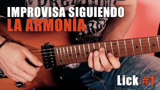 :  Lick de Rock Avanzado | Tonalidad Em  Frase de Guitarra 1