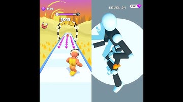 Tall man run VS Rope man run// walkthrough 2k // gameplay // speedrun