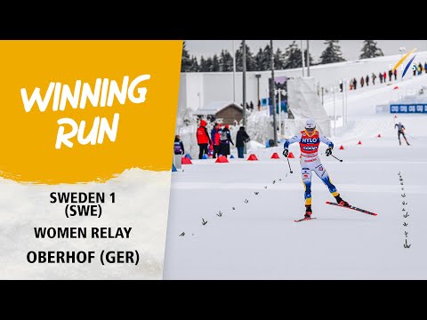 Sweden ease to win Women's Relay | FIS Cross Country World Cup 23-24