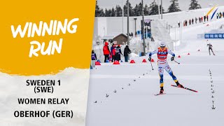 Sweden ease to win Women's Relay | FIS Cross Country World Cup 23-24