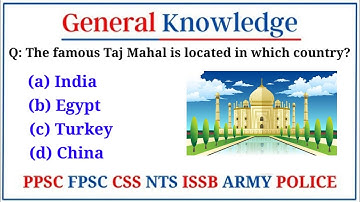 Most Repeated General Knowledge Mcqs For Competitive Exams | PPSC, CSS, FPSC | GK With Ahmad