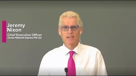 Ocean Network Express Pte. Ltd. web conference for Institutional Investors, Analysts, and Press