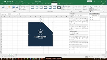 How to Crop Image Rectangular in Excel- Crop Image Rectangular in Excel Tutorial in Hindi