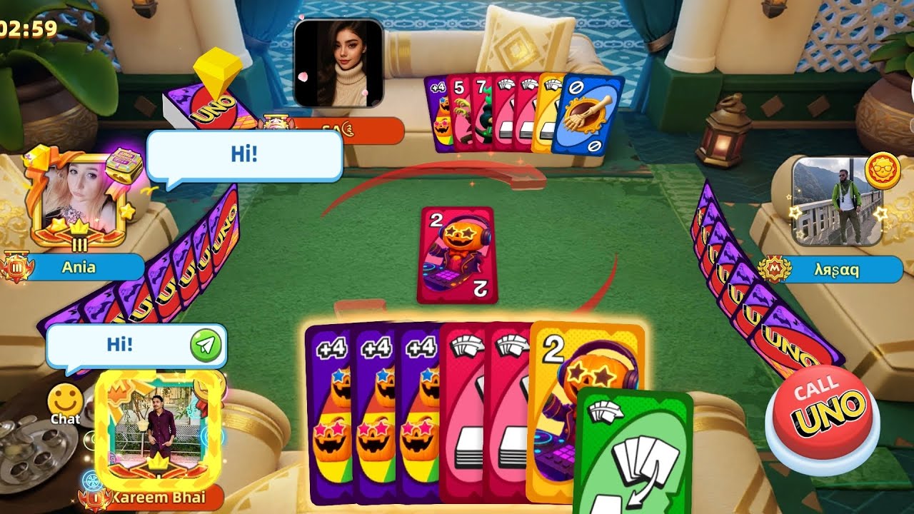 Uno mobile game || x600 go wild discard all 🥳💣 uno! Uno mobile! Uno mobile game! 