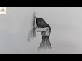 How to draw a sad girl | Step by step|Easy drawing| Pencil sketch