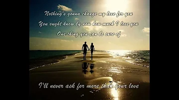 Glenn Medeiros - Nothing's Gonna change my love for you (lyrics)