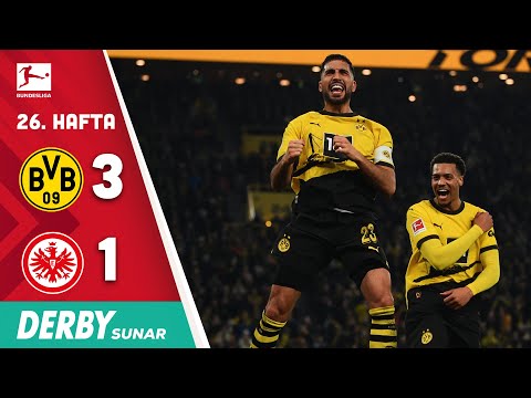 Derby | Borussia Dortmund (3-1) Eintracht Frankfurt | 26. Hafta MAÇ ÖZETİ | Bundesliga - 2023/24