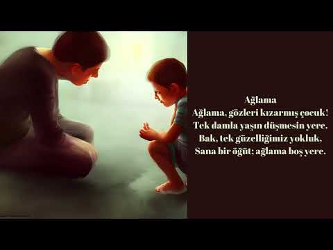Ağlama - Ahmet Hamdi Tanpınar  - Şiir