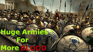 How to change the unit size in Rome Total War 2017 - Huge Armies