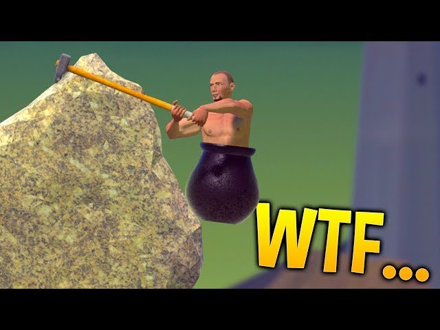 Getting Over It with Bennett Foddy is a game about using a sledgehammer to  climb a mountain 