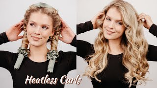 NEW Heatless Curls Tutorial! (BETTER Results)