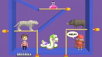 Pin Rescue - Pull The Pin Android Gameplay Walkthrough Levels (79 to 92) part #8