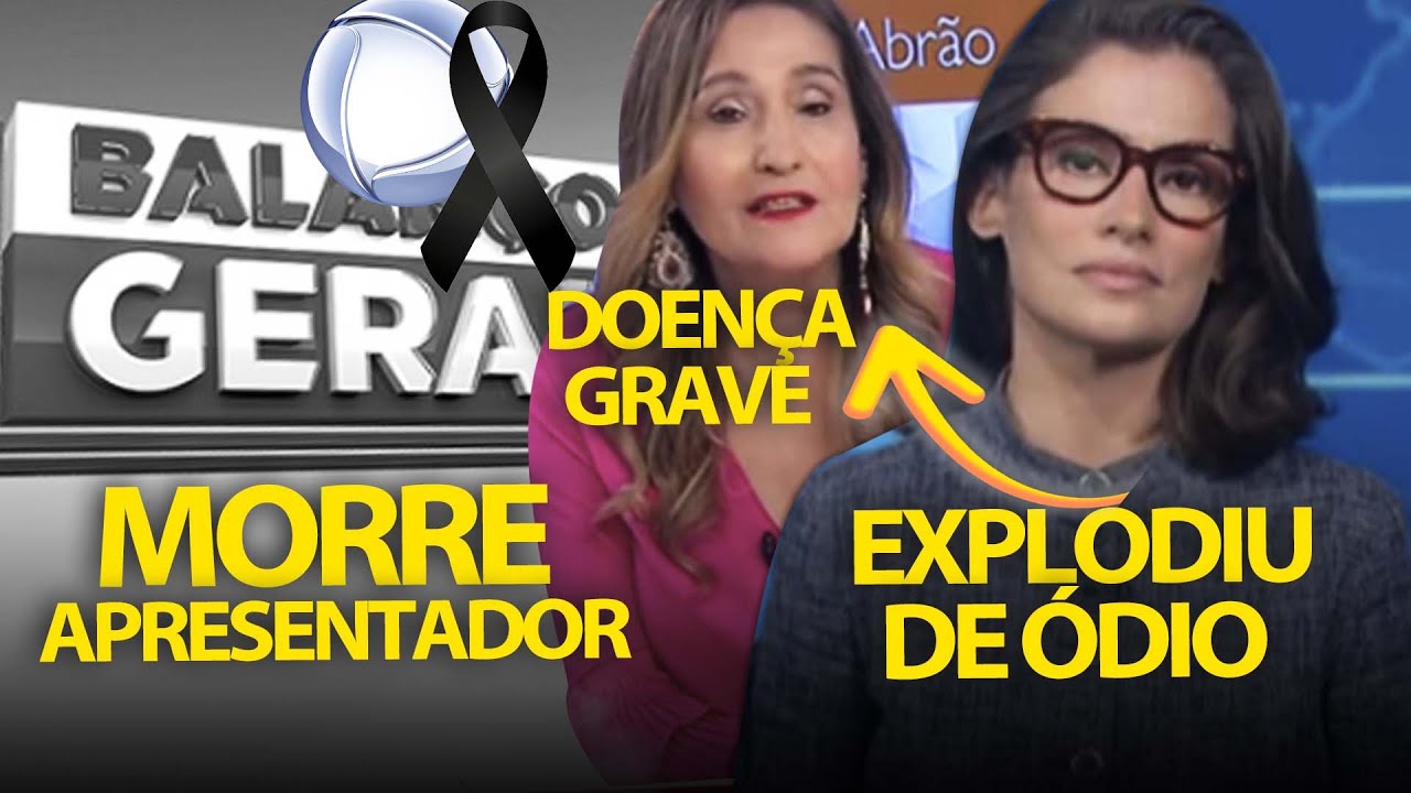 Luto! Morre âncora da Record + Renata Vasconcellos urra ódio + Sonia enfrenta doença; diz vidente