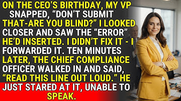 My VP Inserted a Fraudulent Error—I Forwarded It to Compliance ♟️ | #CareerEndgame