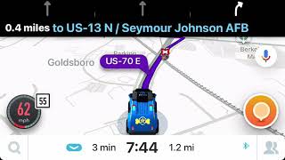 When waze alerts you of a railroad crossing screenshot 3