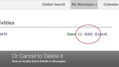 How to Modify Event bookings in Moongate