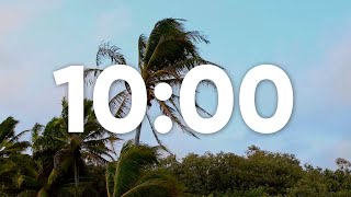Celebrity 10 Minute Timer No Music With Wind Blowing In 🌴 Palm Trees Profile