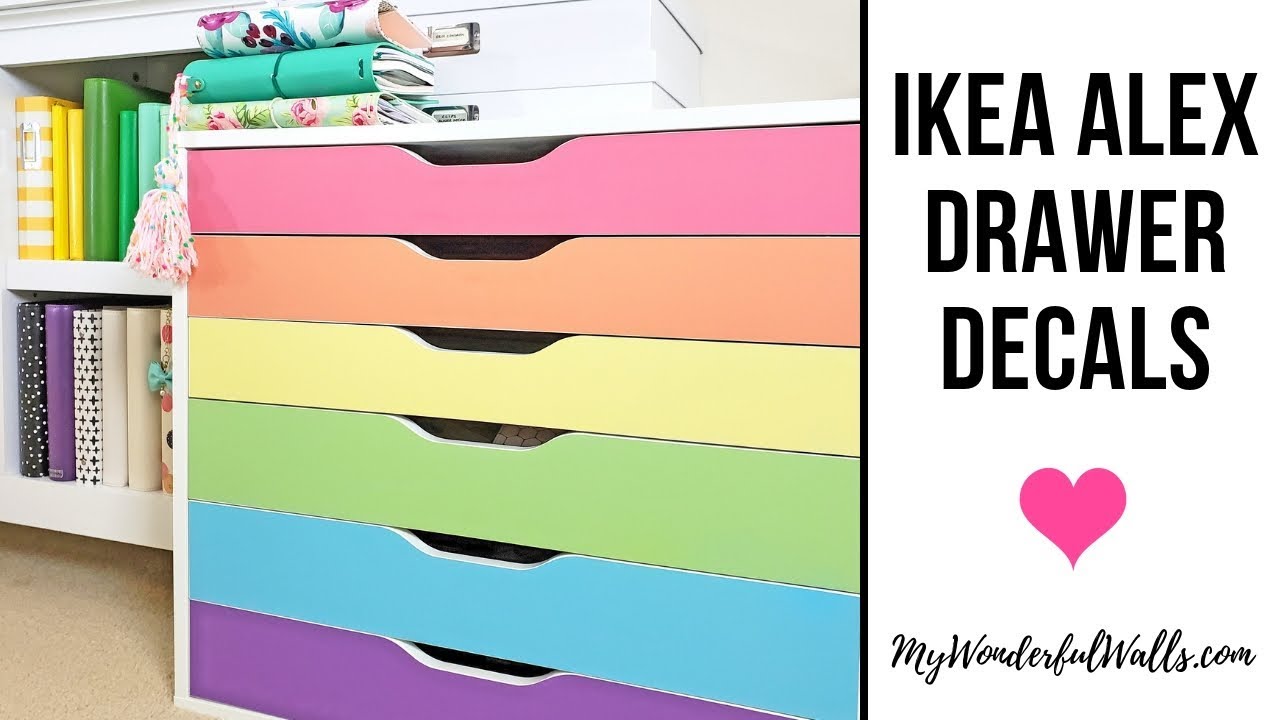 Ikea Alex Drawer Decals From My Wonderful Walls Review And Demo