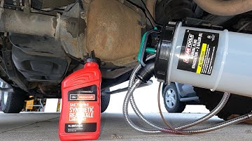 Rear Differential Fluid Change Using An Extractor, No Drain Plug, No Opening The Diff.