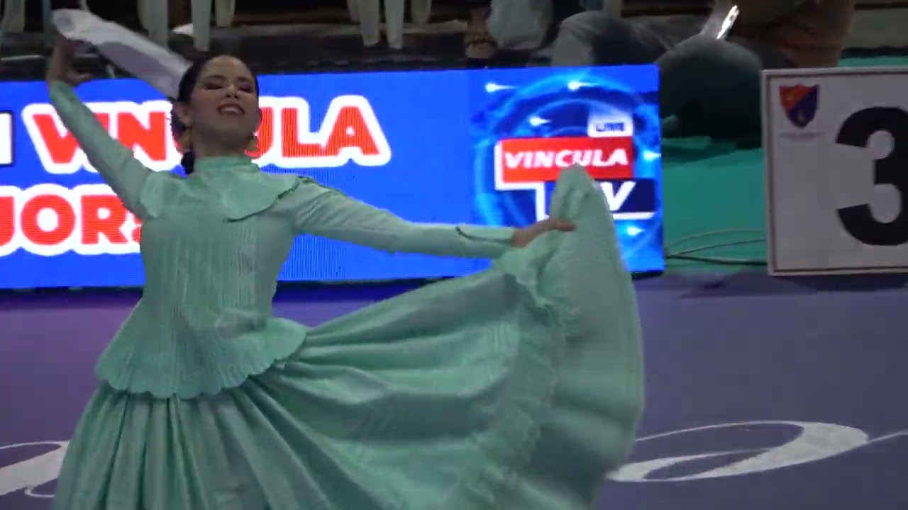 Domenica Kou Gutierrez y Adriano Arevalo. Campeones Mundiales de Marinera 2026. Categoria Infantil