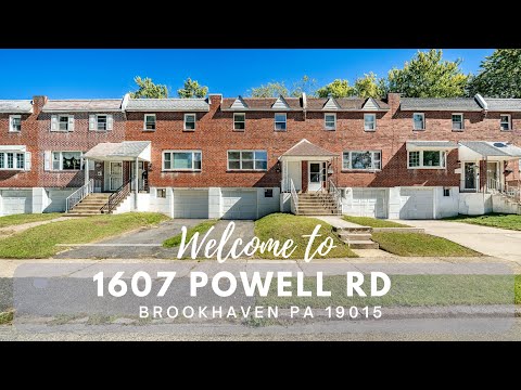 1607 Powell Rd, Brookhaven, PA home video tour