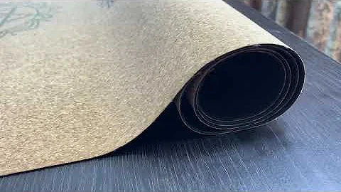 Custom Sustainable Soft No Fade Anti slip Cork Yoga Mat