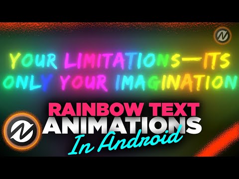 How to make Light Text Animation in Android | Node Video🔥👌