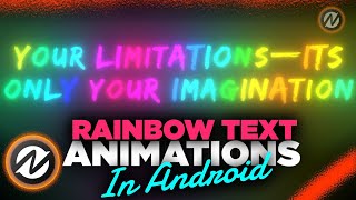 How to make Light Text Animation in Android | Node Video🔥👌