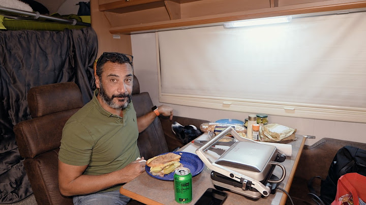 Winter Camping In RV And Storm