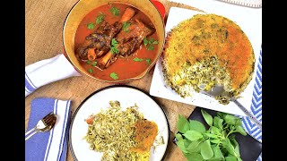 Persian Lamb Shank with Fava Bean Dill Rice | Baghali Polo |