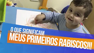 Como se chama os primeiros desenhos das crianças?