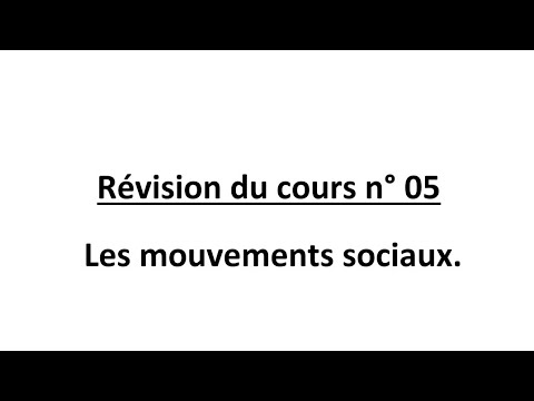 La sociologie des  mouvements sociaux.