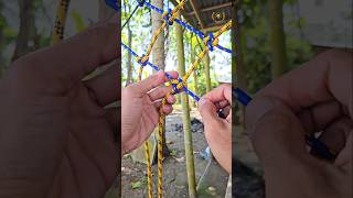 A Snippet Process Of Making A Net From Prusik Ropes #knot #tips #rope