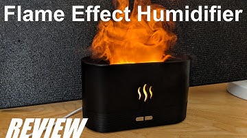 REVIEW: Flame Humidifier Aroma Essential Oil Diffuser - Flame Effect LED Light?!