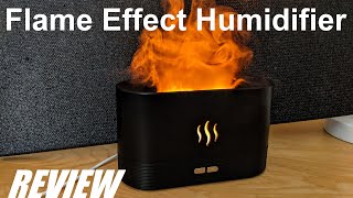 REVIEW: Flame Humidifier Aroma Essential Oil Diffuser - Flame Effect LED Light?! screenshot 1