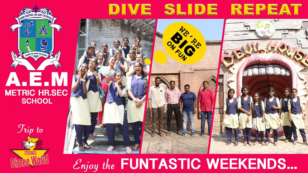 AEM MATRICULATION HR SEC SCHOOL MGM TOUR 2023 / ENJOY THE FUNTASTIC WEEKENDS TRIP #@NEWS10C