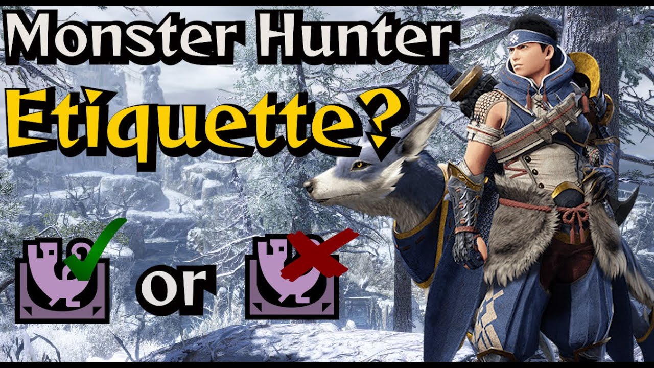 What is the proper multiplayer Etiquette? Gaijin Hunter Capture VS slay Drama - MHRise