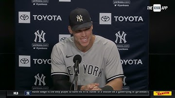 Aaron Judge feels relieved after his record-tying 61st home run