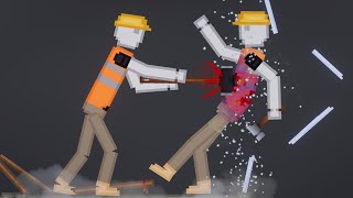 People Fight Each Other On Construction Zone In People Playground (11)