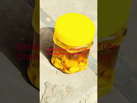 How to prepare oil in sun ☀️ light @zonni lifestyle