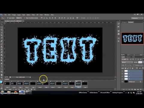 Photoshop Tutorial : How to Create a TEXT GIF