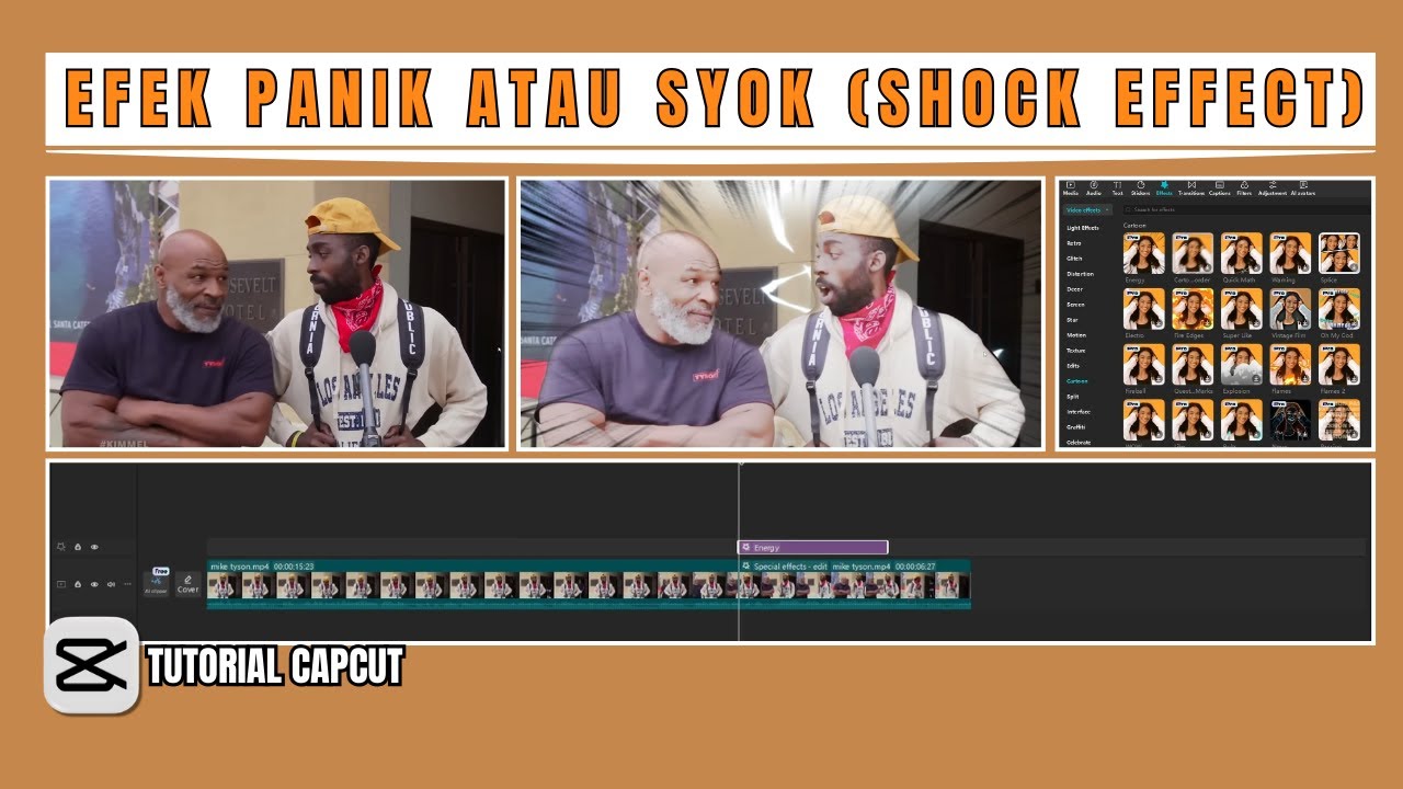 Tutorial Membuat Efek Panik Atau Syok (Shock Effect) Menggunakan Capcut Desktop/PC