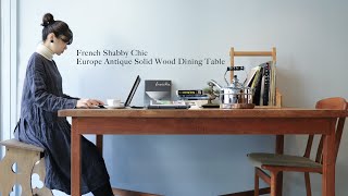アンティーク テーブル 作業台 机 無垢材 シャビー z743 アンティーク テーブル 作業台 机 無垢材 シャビー z743