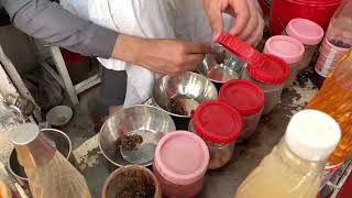 Gond katira (Tragacanth Gum) drink making in peshawar