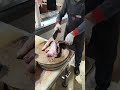 Cut slowly at first to maintain full control over every movement.#najiaxin#shorts#pork
