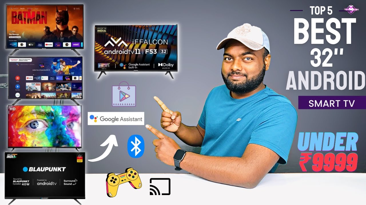 Top 5 Best 32'' Android Smart TV Under ₹10,000⚡ Flipkart Big Saving