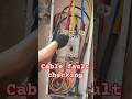 cable ki megger 😱 cable fault checking #shorts